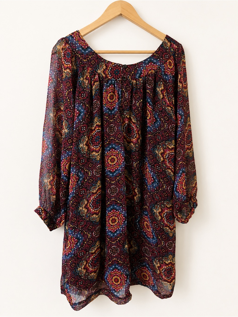 Olsenboye Boho Medallion Print Shift Dress Women’s XL